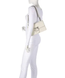 Pinko Clutch & Evening Bags|Shoulder Bags-Love One Classic Shoulder bag fine grain cow leather