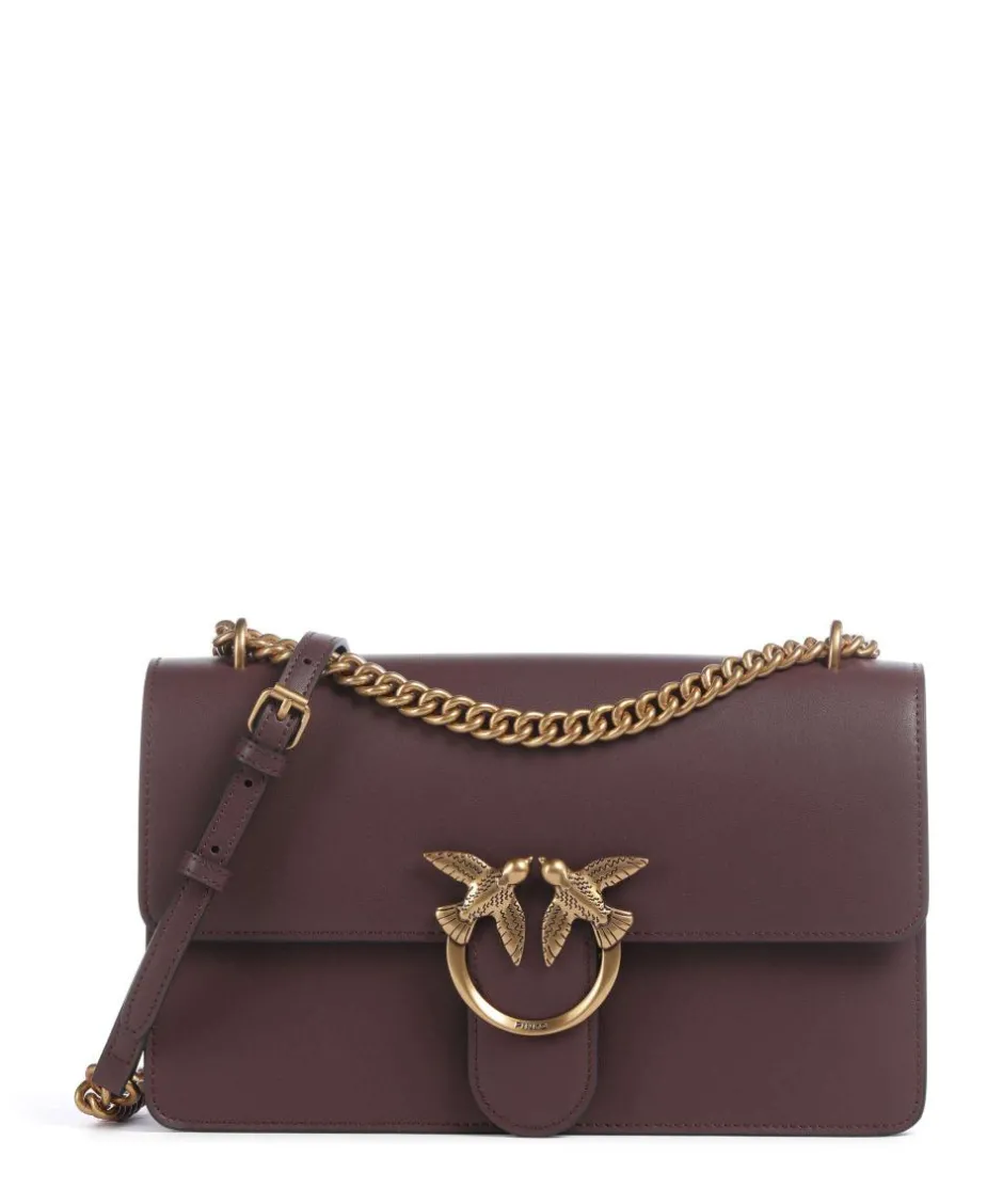 Pinko Shoulder Bags|Crossbody Bags-Love One Classic Shoulder bag fine grain cow leather