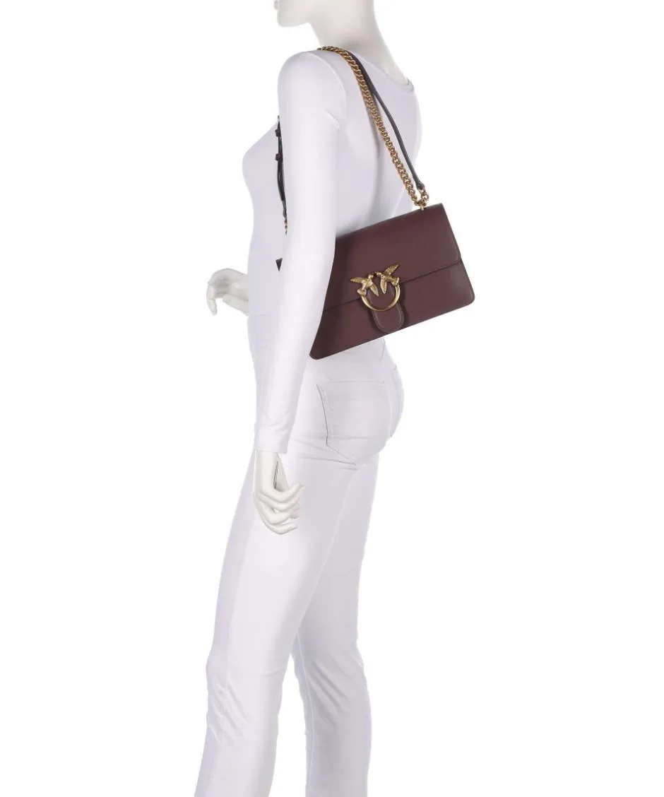 Pinko Shoulder Bags|Crossbody Bags-Love One Classic Shoulder bag fine grain cow leather