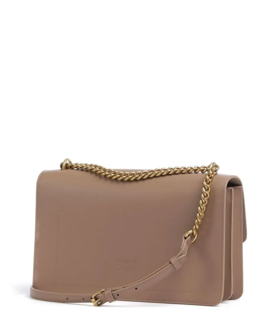 Pinko Shoulder Bags|Crossbody Bags-Love One Classic Shoulder bag fine grain cow leather