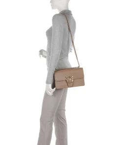 Pinko Shoulder Bags|Crossbody Bags-Love One Classic Shoulder bag fine grain cow leather