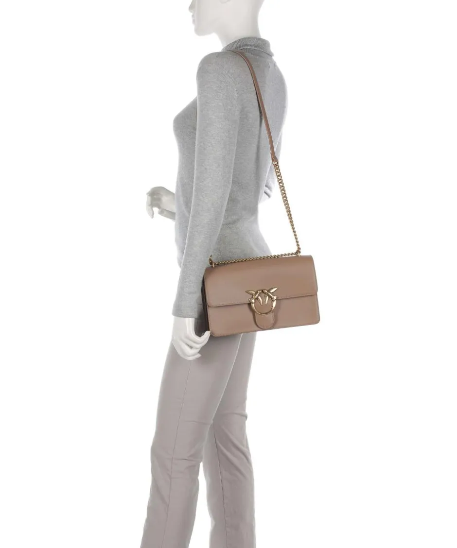 Pinko Shoulder Bags|Crossbody Bags-Love One Classic Shoulder bag fine grain cow leather