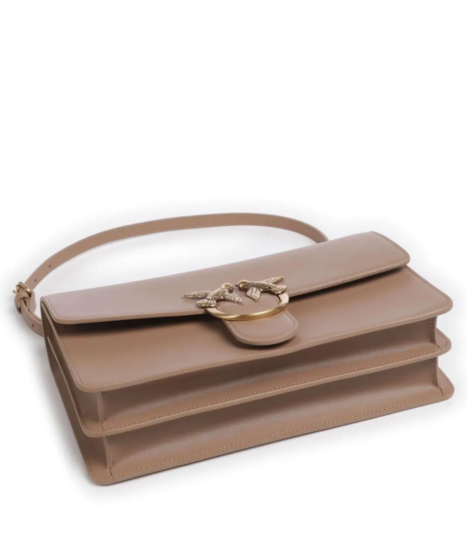 Pinko Shoulder Bags|Crossbody Bags-Love One Classic Shoulder bag fine grain cow leather