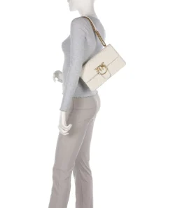Pinko Shoulder Bags|Crossbody Bags-Love One Classic Shoulder bag embossed leather