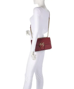 Pinko Shoulder Bags|Crossbody Bags-Love One Classic Shoulder bag fine grain cow leather
