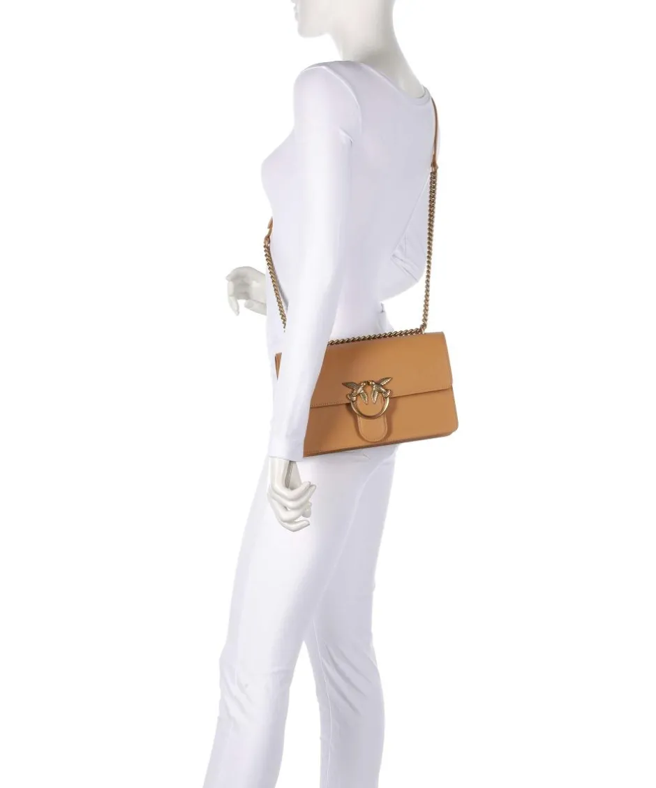Pinko Shoulder Bags|Crossbody Bags-Love One Classic Shoulder bag fine grain cow leather