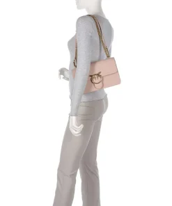 Pinko Shoulder Bags|Crossbody Bags-Love One Classic Shoulder bag fine grain cow leather