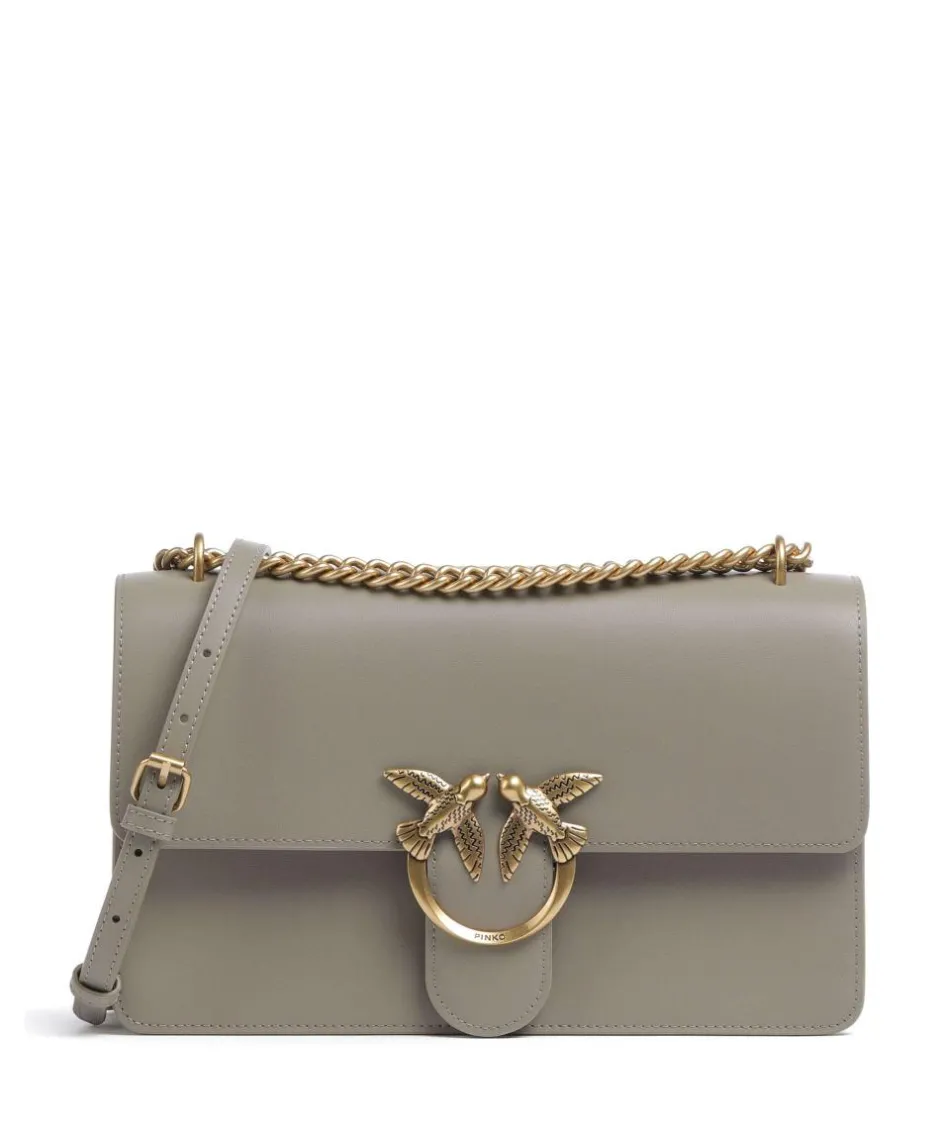 Pinko Shoulder Bags|Crossbody Bags-Love One Classic Shoulder bag fine grain cow leather