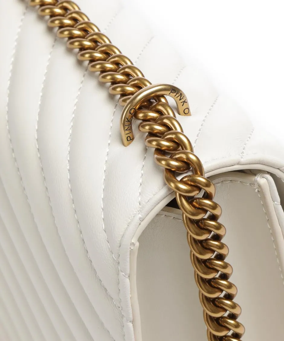 Pinko Clutch & Evening Bags|Shoulder Bags-Love One Classic Shoulder bag sheepskin leather
