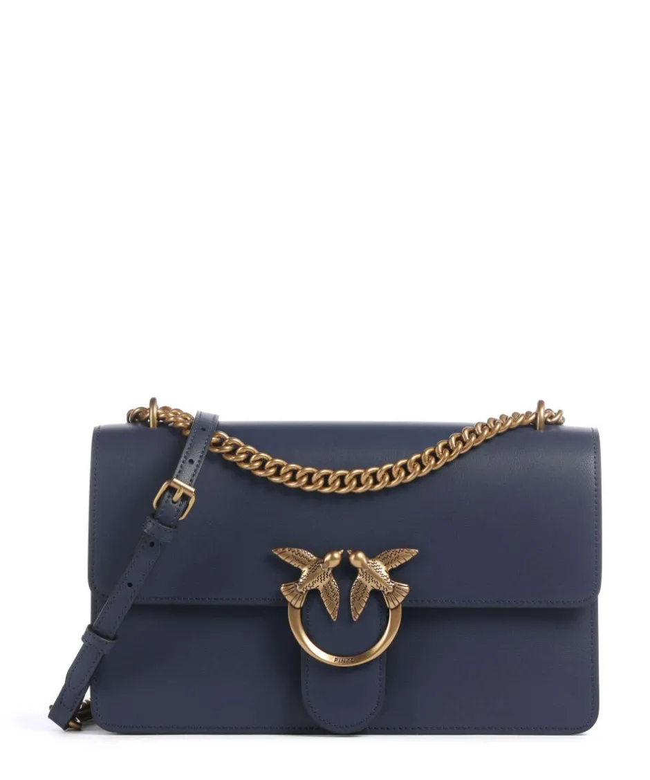Pinko Clutch & Evening Bags|Shoulder Bags-Love One Classic Shoulder bag fine grain cow leather