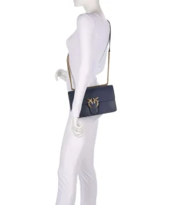 Pinko Clutch & Evening Bags|Shoulder Bags-Love One Classic Shoulder bag fine grain cow leather
