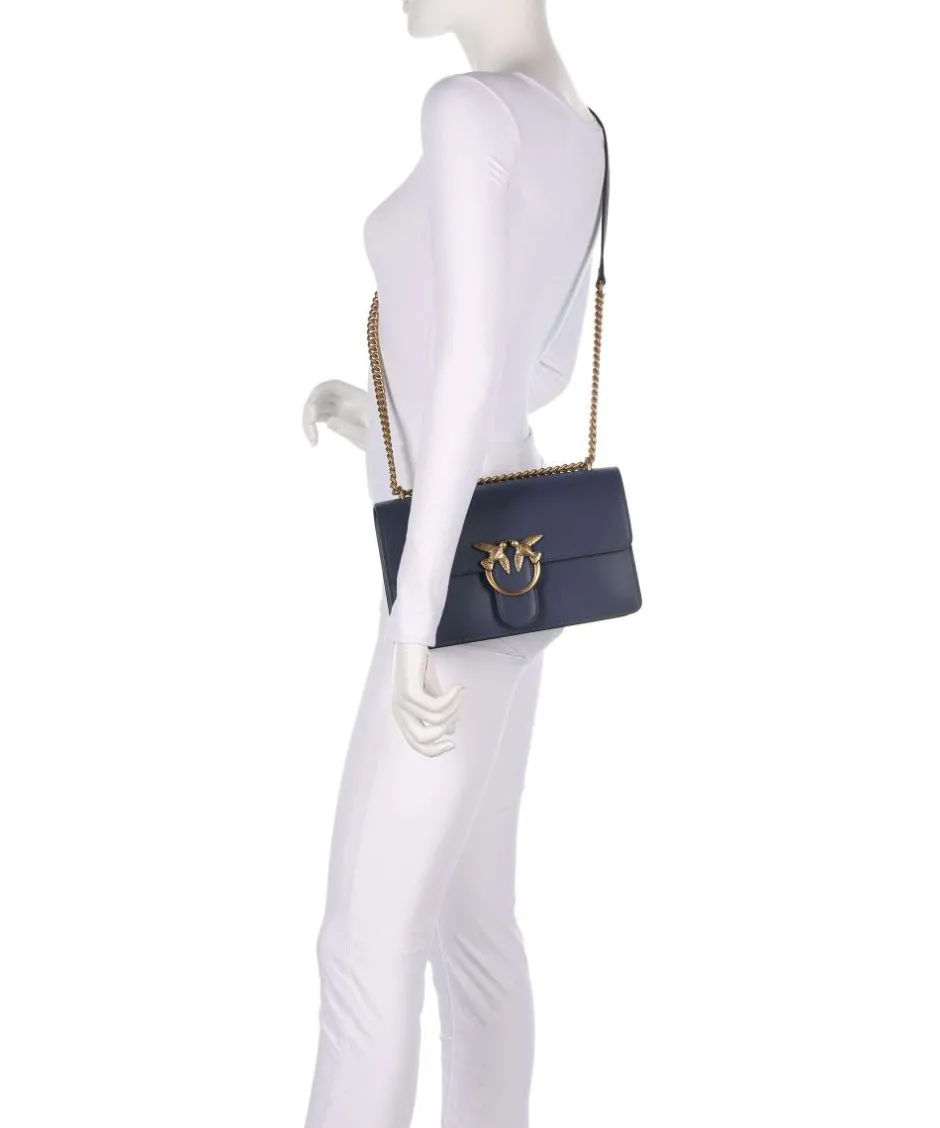 Pinko Clutch & Evening Bags|Shoulder Bags-Love One Classic Shoulder bag fine grain cow leather