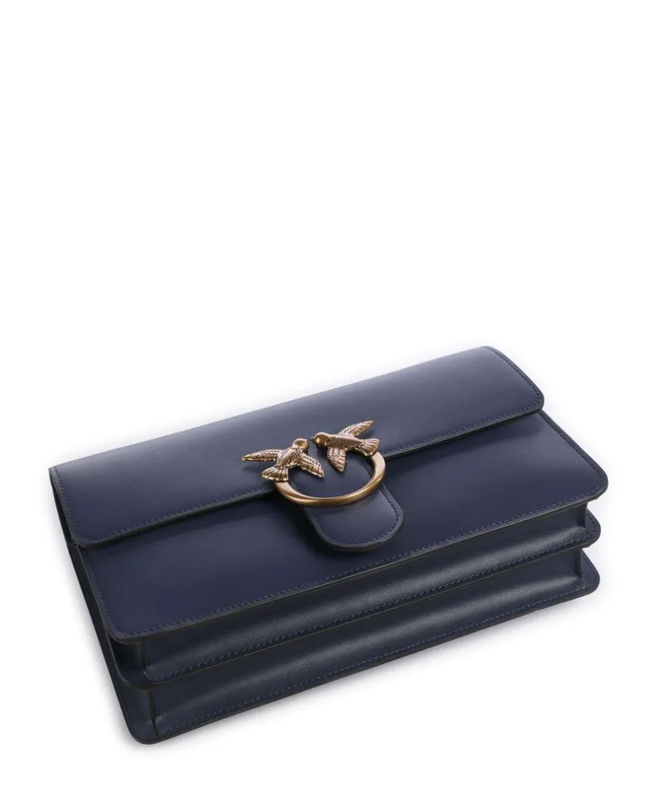 Pinko Clutch & Evening Bags|Shoulder Bags-Love One Classic Shoulder bag fine grain cow leather