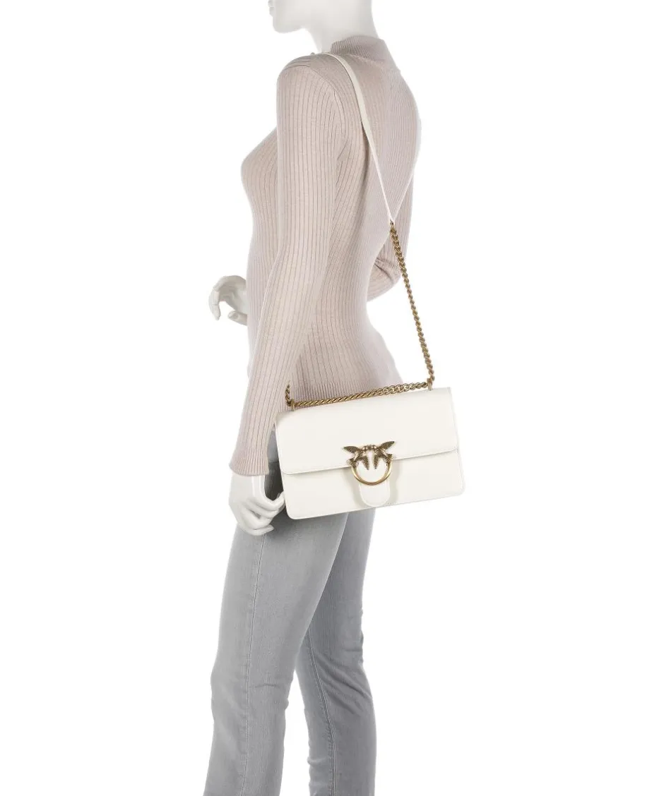 Pinko Shoulder Bags|Crossbody Bags-Love One Classic Shoulder bag fine grain cow leather