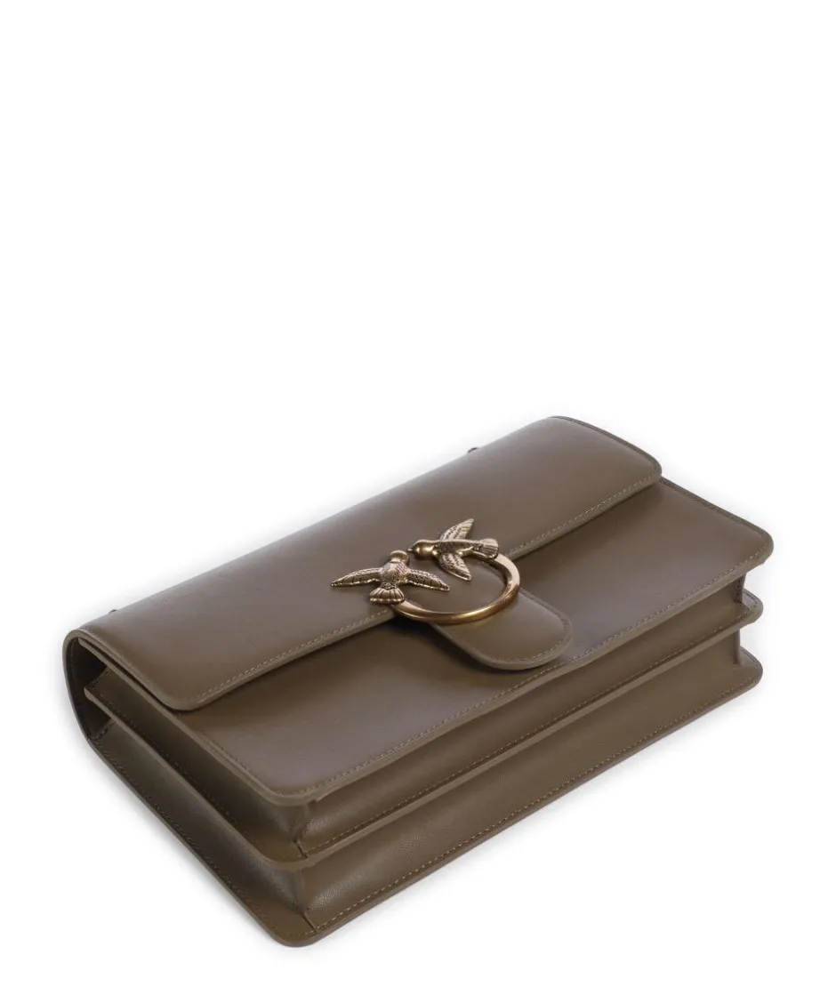 Pinko Shoulder Bags|Crossbody Bags-Love One Classic Shoulder bag fine grain cow leather