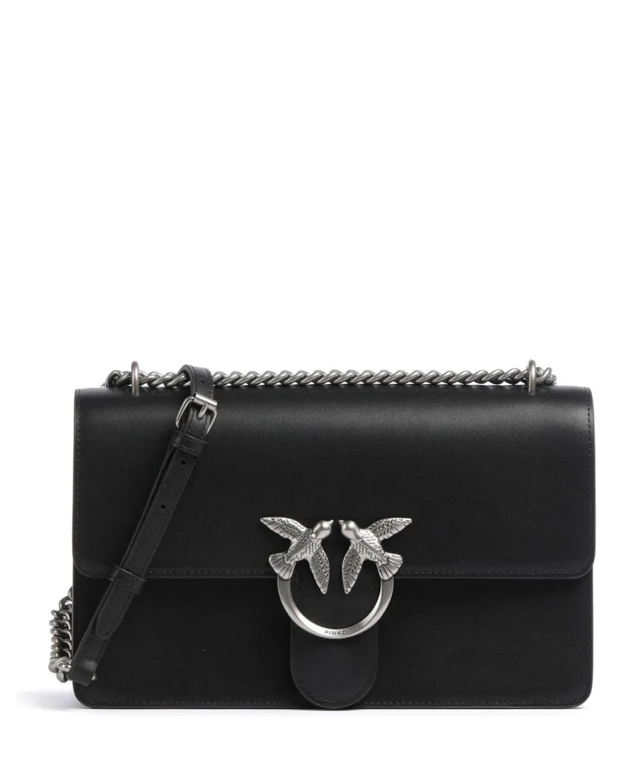 Pinko Shoulder Bags|Crossbody Bags-Love One Classic Shoulder bag fine grain cow leather