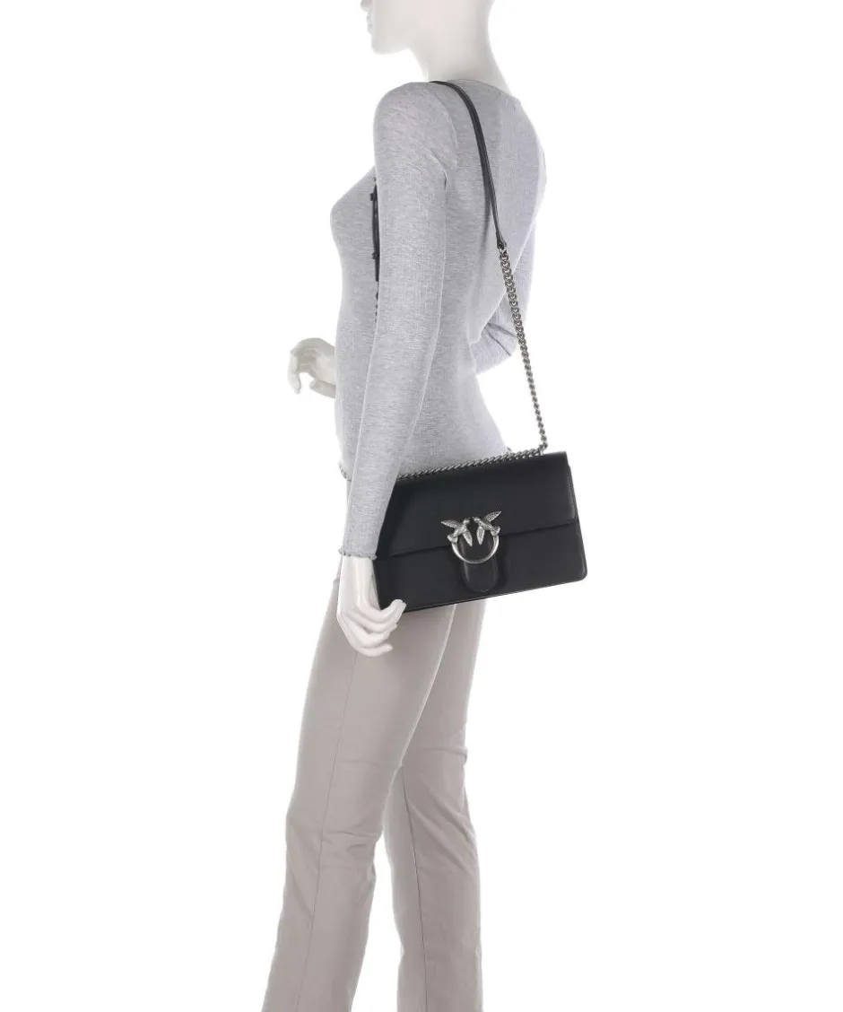 Pinko Shoulder Bags|Crossbody Bags-Love One Classic Shoulder bag fine grain cow leather