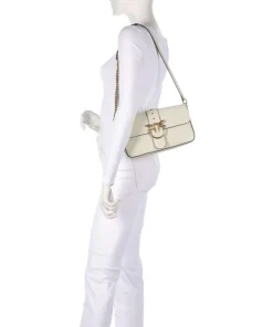 Pinko Shoulder Bags|Crossbody Bags-Love One Classic Slouchy Shoulder bag fine grain cow leather