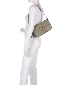 Pinko Shoulder Bags|Crossbody Bags-Love One Classic Slouchy Shoulder bag fine grain cow leather