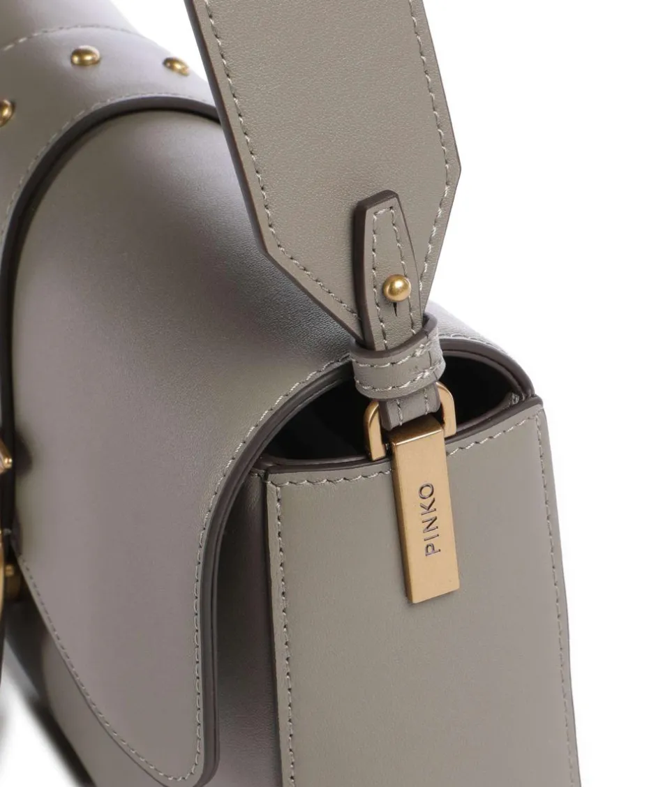 Pinko Shoulder Bags|Crossbody Bags-Love One Classic Slouchy Shoulder bag fine grain cow leather