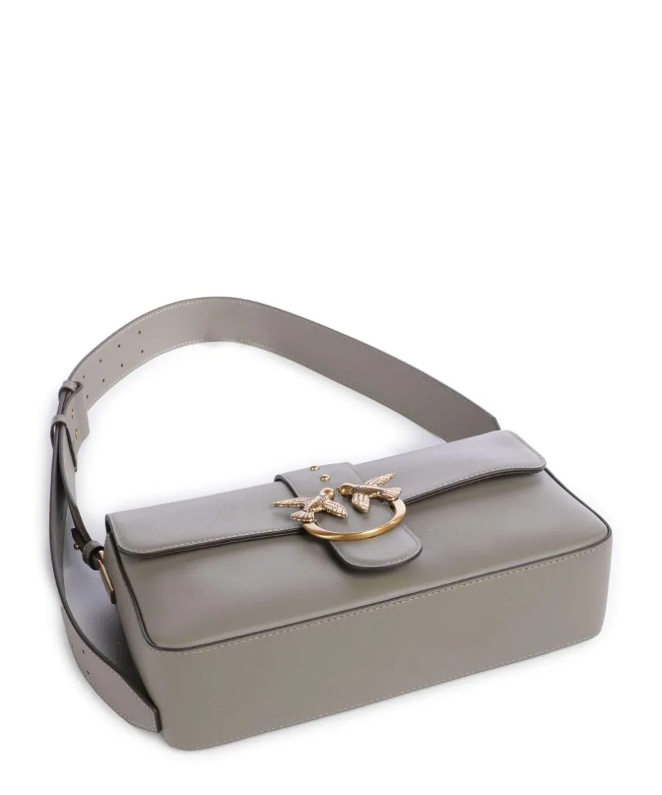 Pinko Shoulder Bags|Crossbody Bags-Love One Classic Slouchy Shoulder bag fine grain cow leather