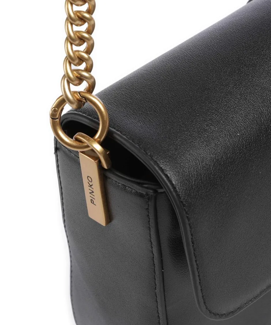 Pinko Shoulder Bags|Crossbody Bags-Love One Classic Slouchy Shoulder bag fine grain cow leather