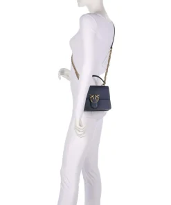 Pinko Handbags|Crossbody Bags-Love One Mini Crossbody bag fine grain cow leather