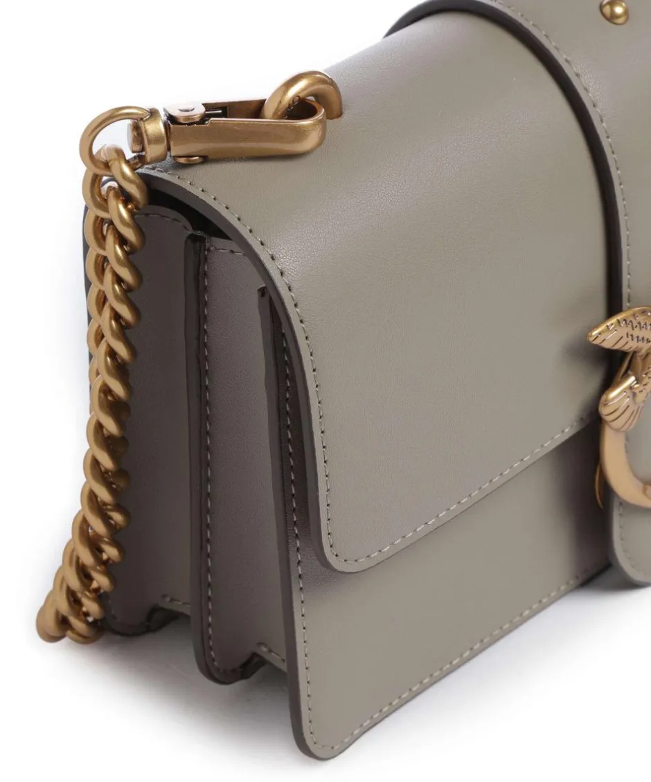 Pinko Crossbody Bags-Love One Mini Crossbody bag softly grained calfskin