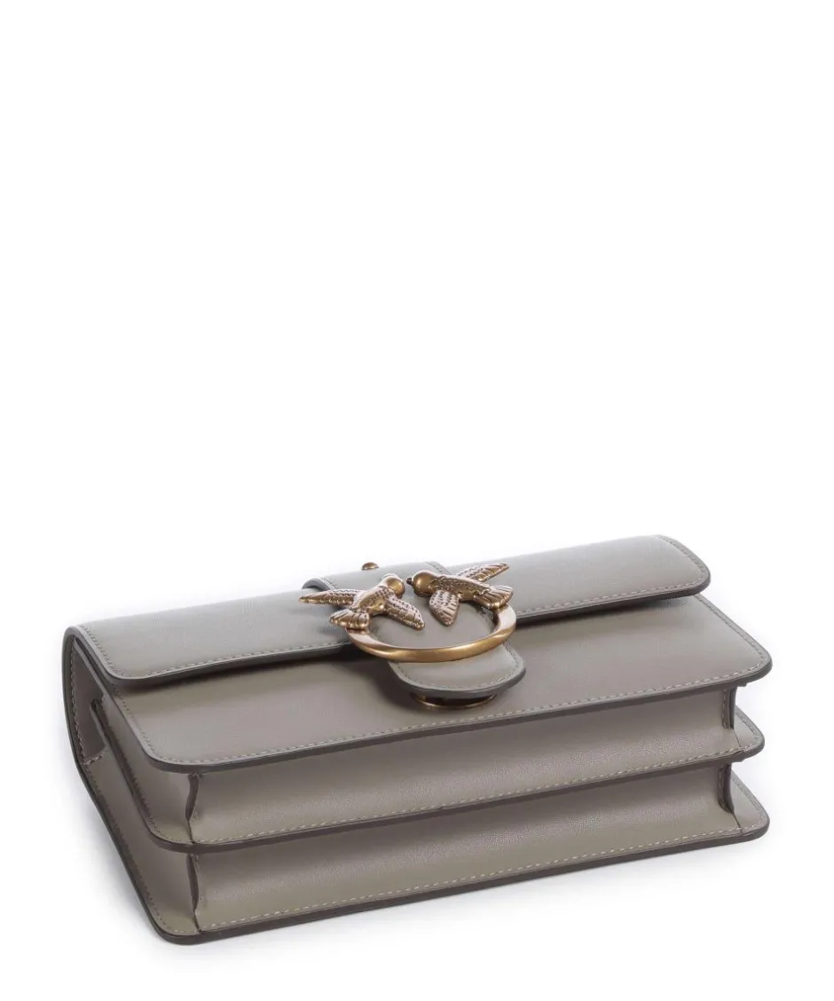Pinko Crossbody Bags-Love One Mini Crossbody bag softly grained calfskin
