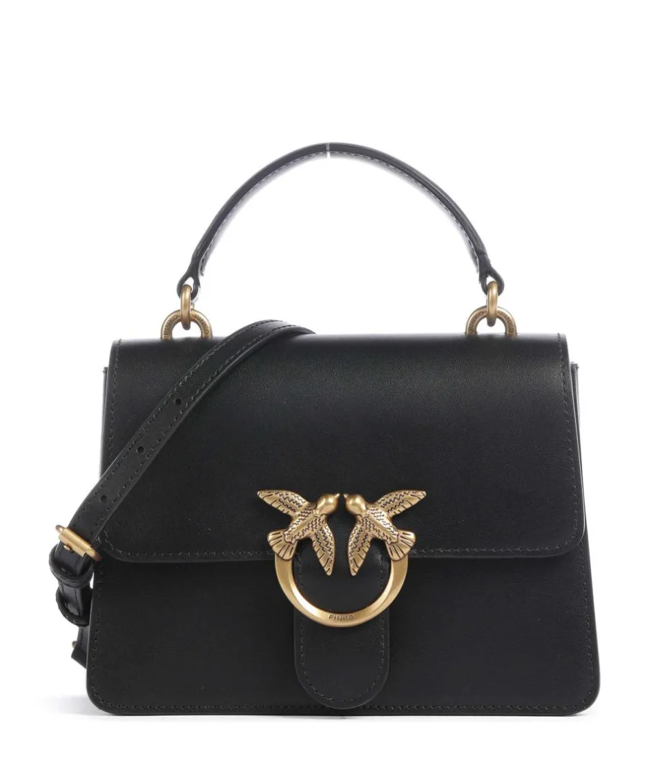 Pinko Clutch & Evening Bags|Handbags-Love One Mini Crossbody bag fine grain cow leather