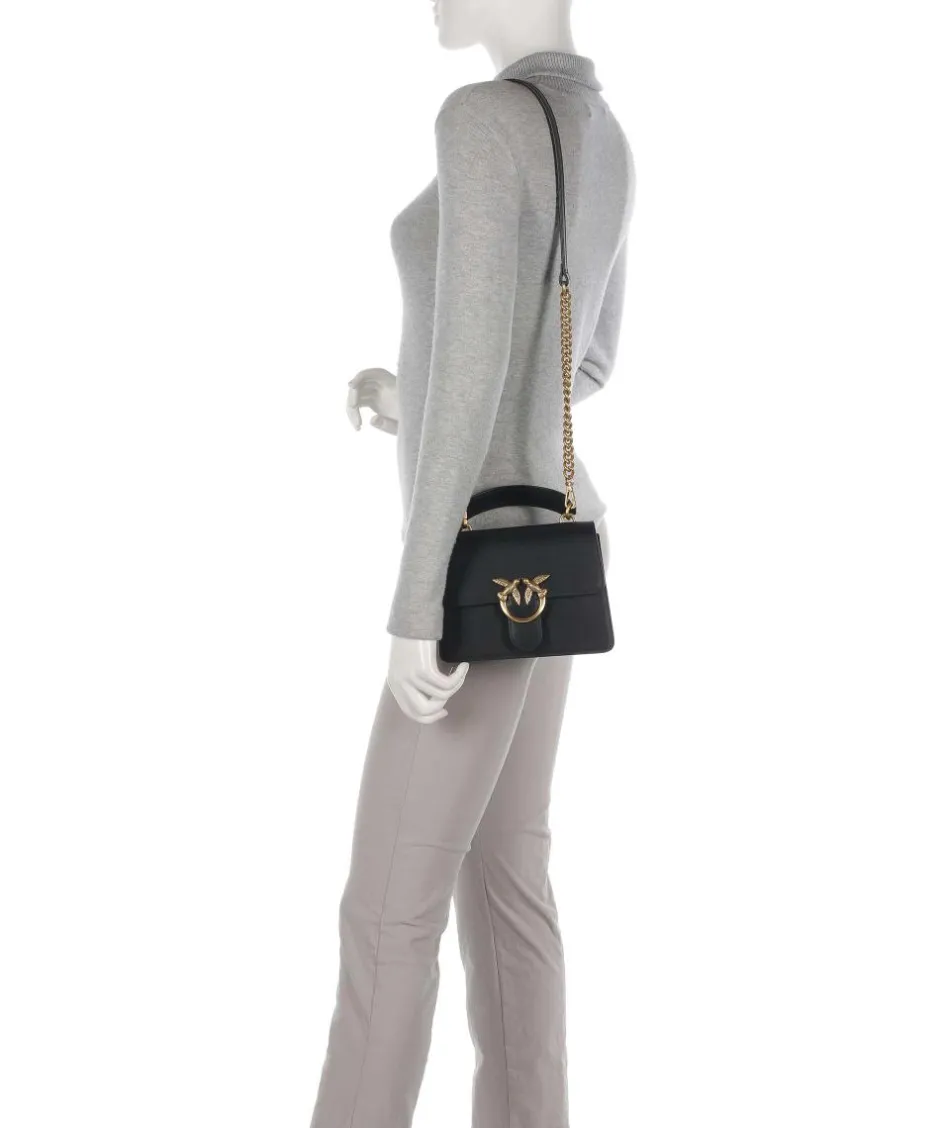 Pinko Clutch & Evening Bags|Handbags-Love One Mini Crossbody bag fine grain cow leather