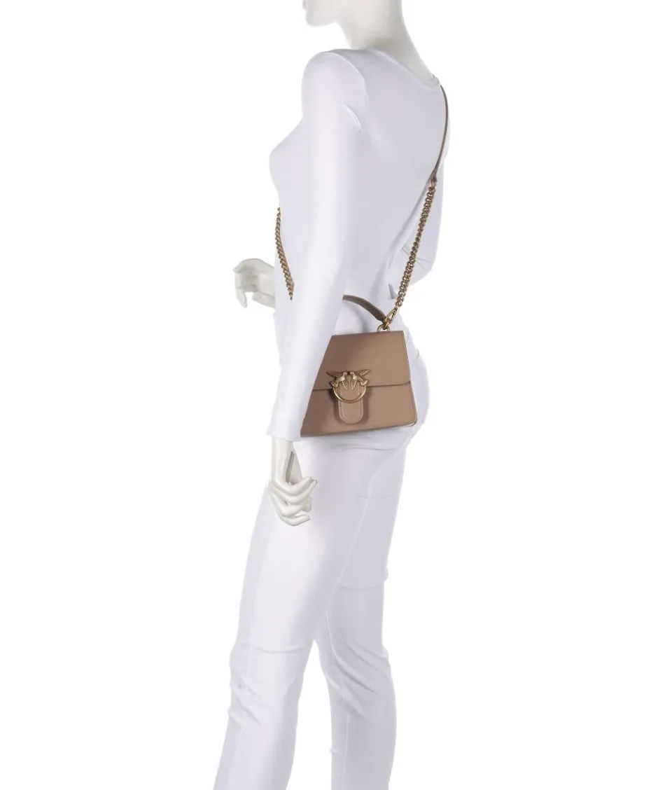 Pinko Handbags|Crossbody Bags-Love One Mini Crossbody bag fine grain cow leather