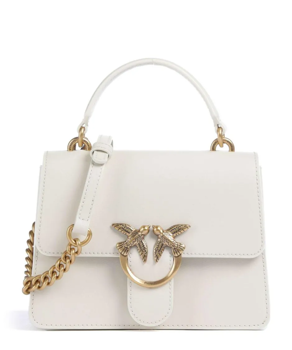 Pinko Clutch & Evening Bags|Handbags-Love One Mini Crossbody bag fine grain cow leather