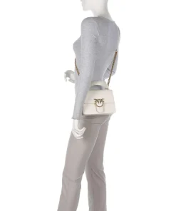 Pinko Clutch & Evening Bags|Handbags-Love One Mini Crossbody bag fine grain cow leather