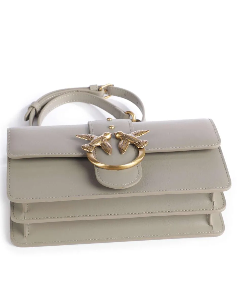 Pinko Clutch & Evening Bags|Crossbody Bags-Love One Mini Crossbody bag softly grained calfskin