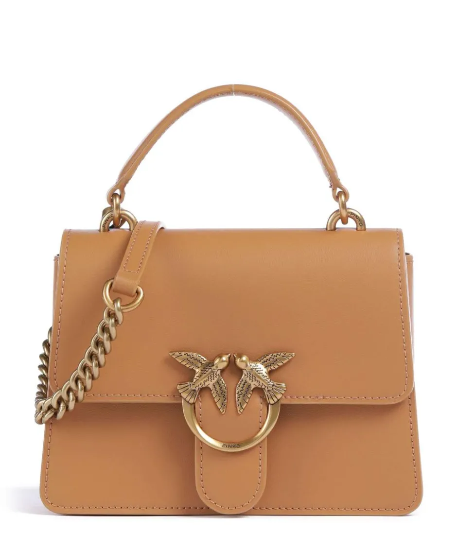 Pinko Handbags|Crossbody Bags-Love One Mini Crossbody bag fine grain cow leather