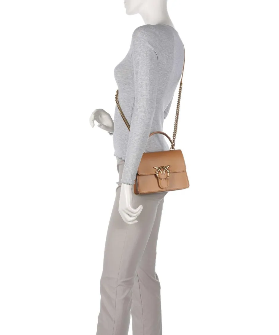 Pinko Handbags|Crossbody Bags-Love One Mini Crossbody bag fine grain cow leather
