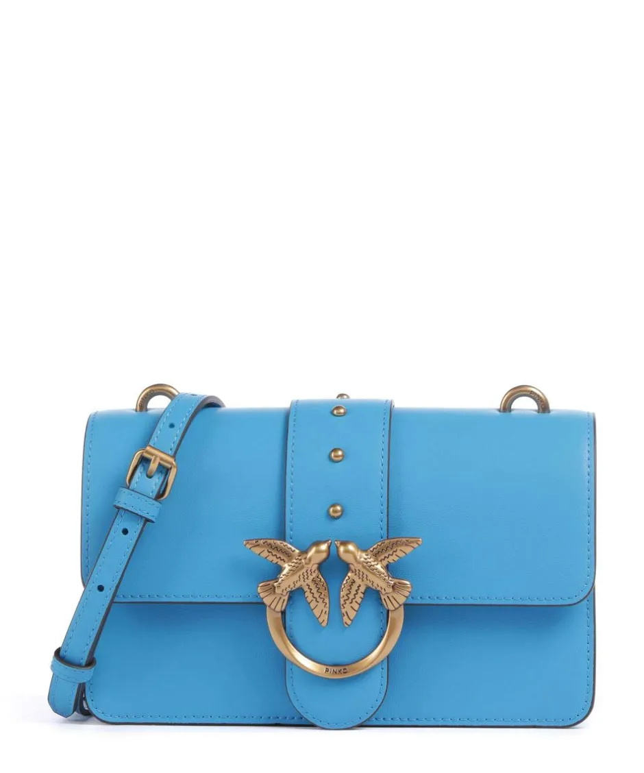 Pinko Crossbody Bags-Love One Mini Crossbody bag softly grained calfskin