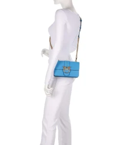 Pinko Crossbody Bags-Love One Mini Crossbody bag softly grained calfskin