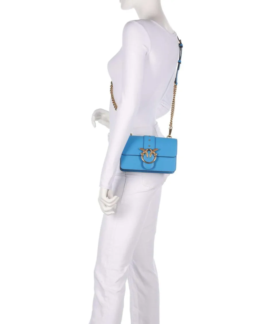 Pinko Crossbody Bags-Love One Mini Crossbody bag softly grained calfskin
