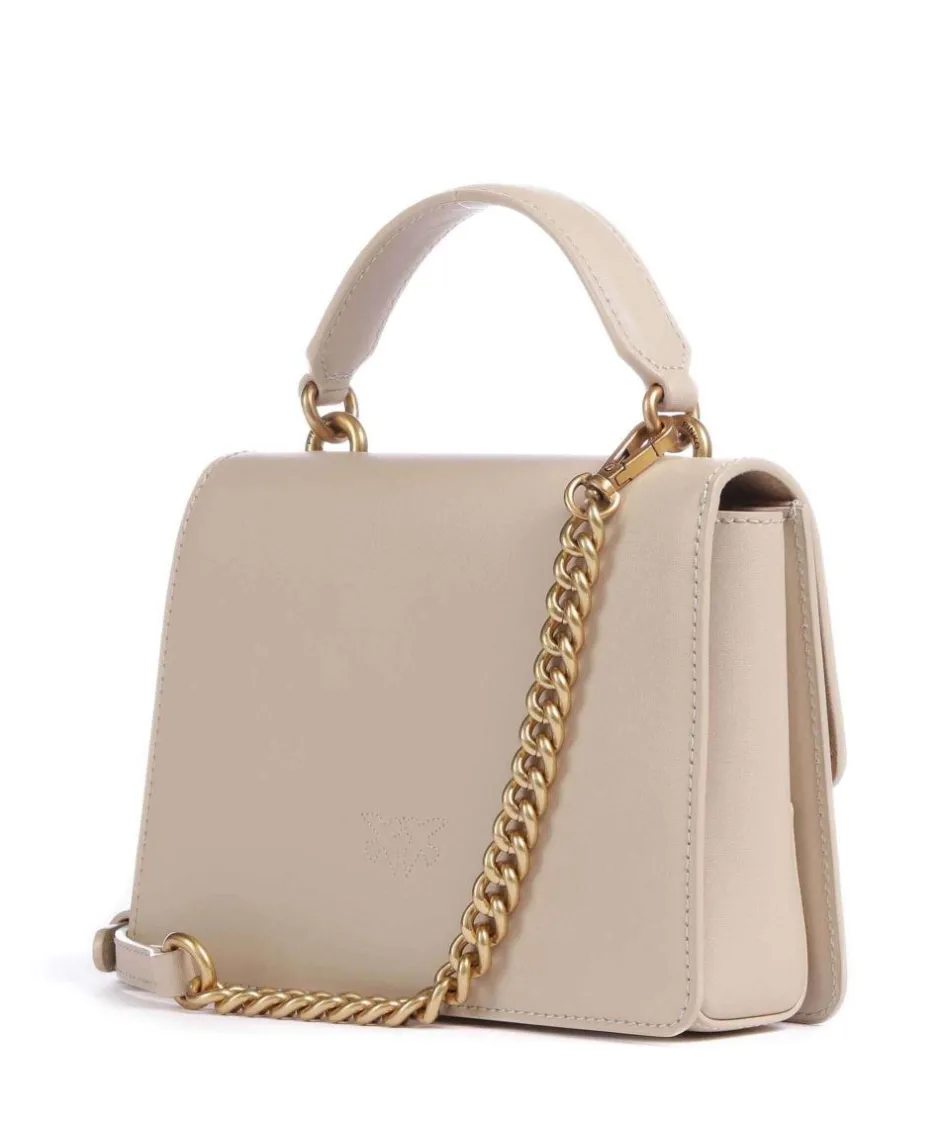 Pinko Handbags|Crossbody Bags-Love One Mini Crossbody bag fine grain cow leather