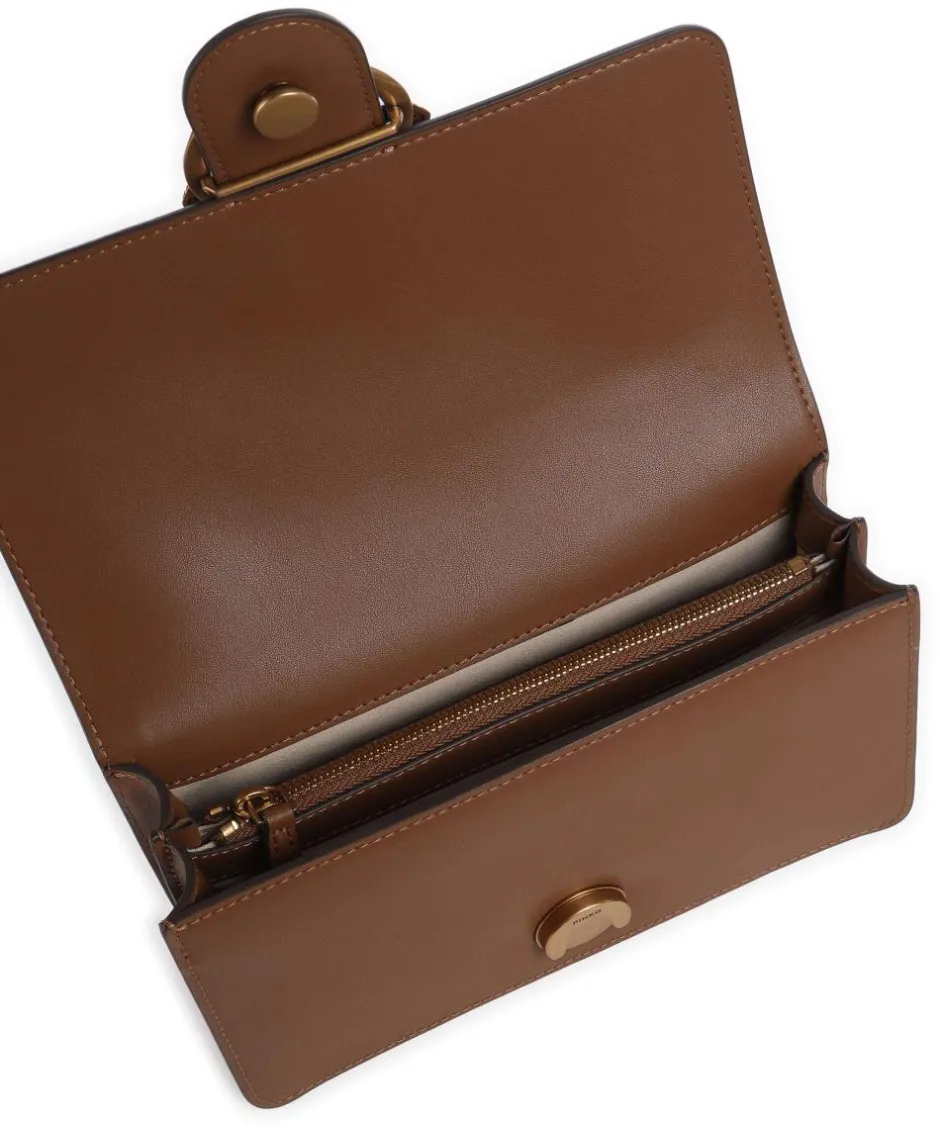 Pinko Crossbody Bags-Love One Mini Crossbody bag softly grained calfskin