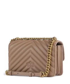 Pinko Shoulder Bags|Crossbody Bags-Love One Mini Shoulder bag fine grain leather