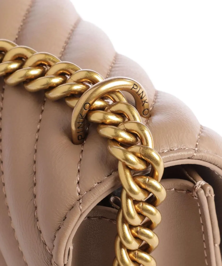 Pinko Shoulder Bags|Crossbody Bags-Love One Mini Shoulder bag fine grain leather