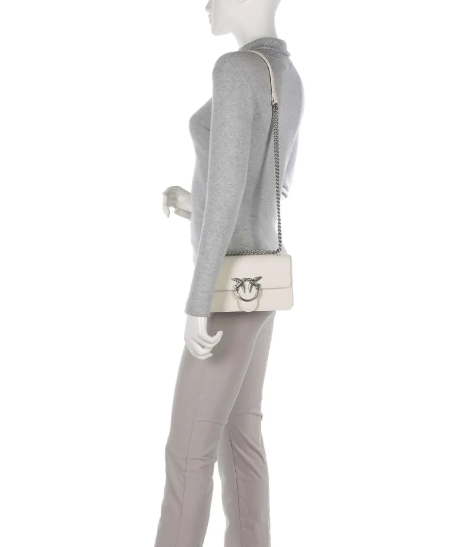 Pinko Shoulder Bags|Crossbody Bags-Love One Mini Shoulder bag fine grain cow leather
