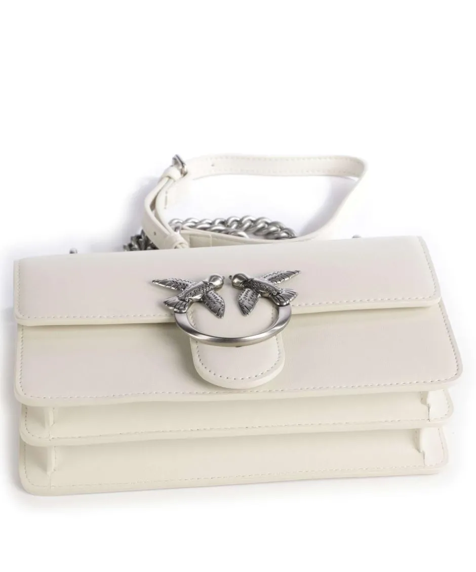 Pinko Shoulder Bags|Crossbody Bags-Love One Mini Shoulder bag fine grain cow leather