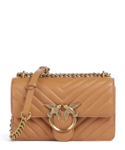Pinko Shoulder Bags|Crossbody Bags-Love One Mini Shoulder bag fine grain leather