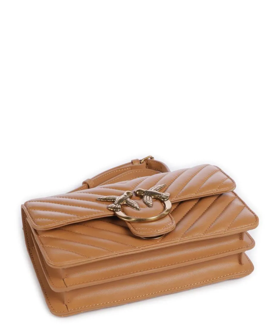 Pinko Shoulder Bags|Crossbody Bags-Love One Mini Shoulder bag fine grain leather