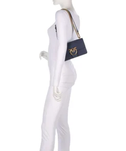 Pinko Clutch & Evening Bags|Shoulder Bags-Love One Mini Shoulder bag fine grain cow leather