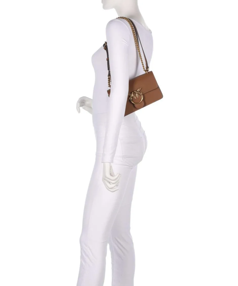 Pinko Shoulder Bags|Crossbody Bags-Love One Mini Shoulder bag fine grain cow leather